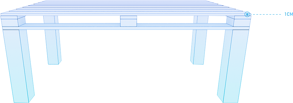 Medidas Curvart Mesa Palet - Window (1024x380), Png Download