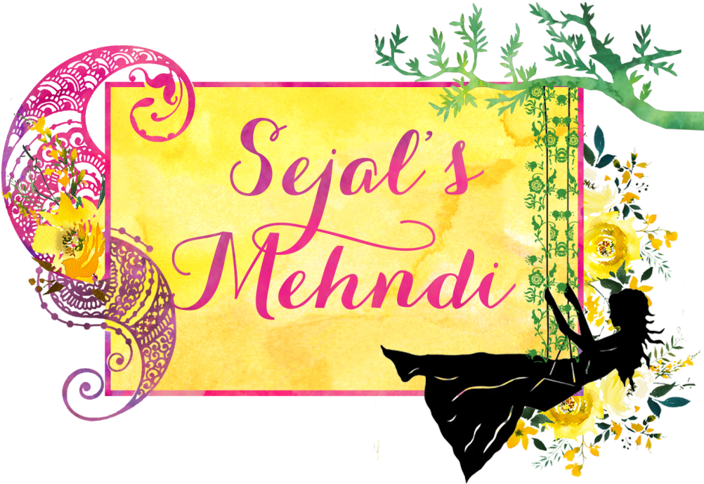 Mehndi Party - Girl On Swing Silhouette (1024x717), Png Download