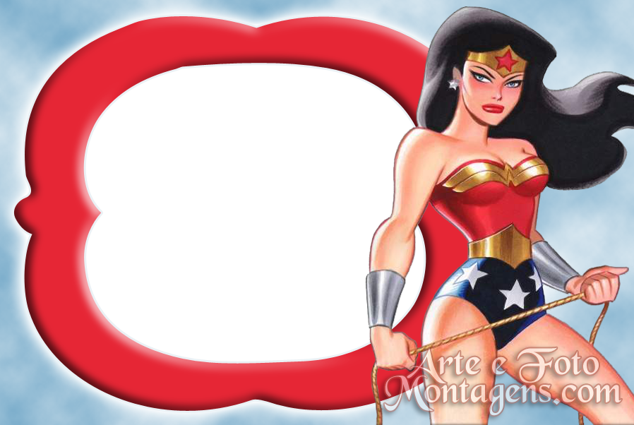 Montagem Para Fotos - Wonder Woman (898x602), Png Download