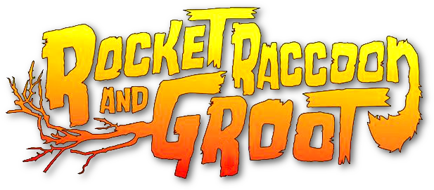 Rocket Raccoon And Groot Logo - Marvel Comics (648x284), Png Download