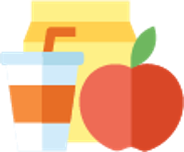 Icon Of Apple And Drink - Food (600x496), Png Download