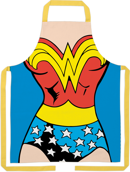 Avental - Mulher-maravilha Ta8241 - Wonder Woman Cook's Apron With Pocket (449x595), Png Download