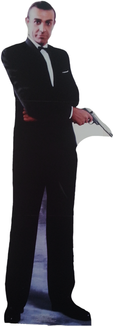 Sean Connery Bond Silhouette - Tuxedo (390x650), Png Download