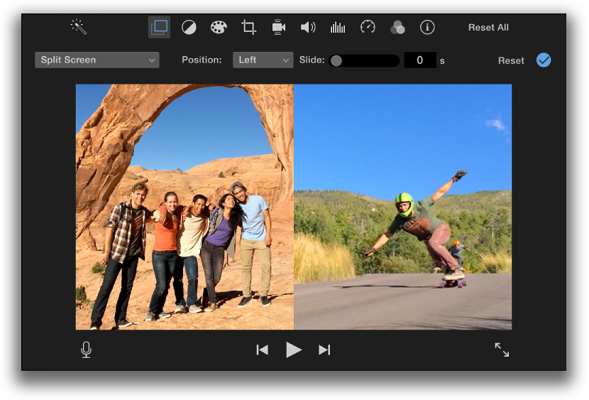 Imovie Split Screen Effect - Editor De Videos Pantalla Dividida En Android (830x563), Png Download