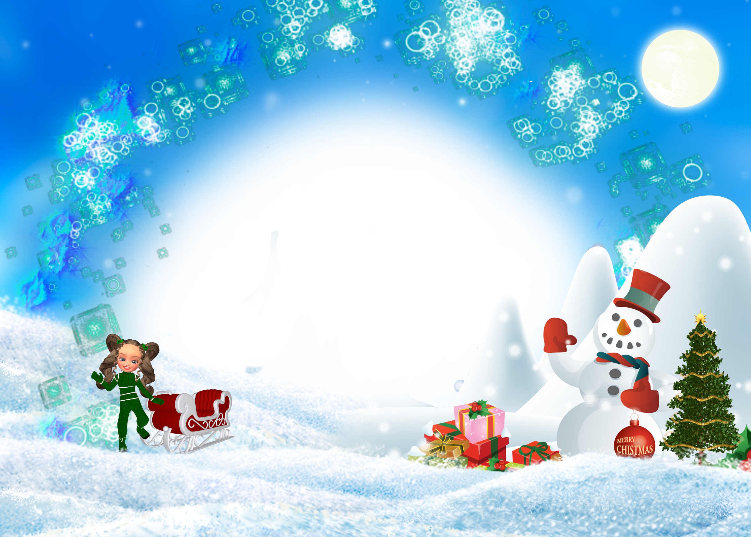 La Resolución Es Mas De 2000x1500px - Christmas Gifts. Snowman. Sur Tile Coaster (2480x1772), Png Download
