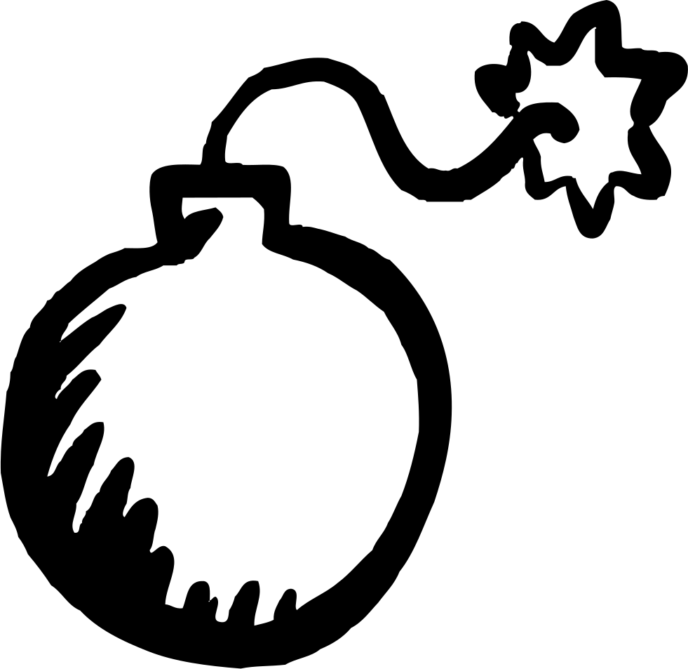 Png File Svg - Bomb Icon Hand Drawn (981x953), Png Download