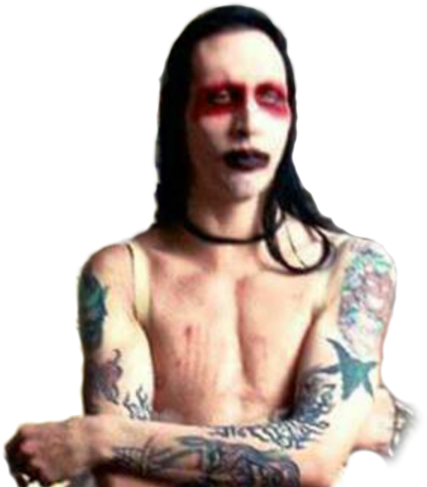 About - Marilyn Manson Cute Pics Transparent (1036x1080), Png Download