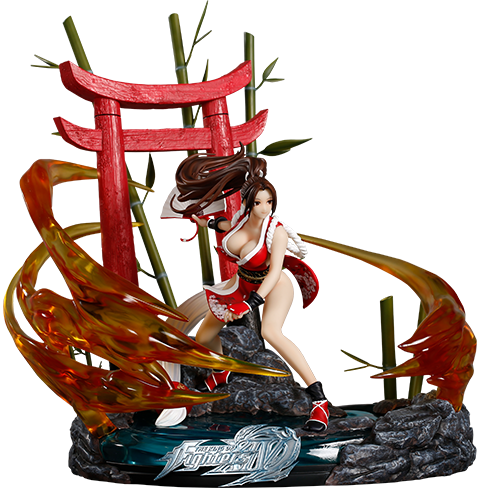 About This Diorama - Mai Shiranui Diorama Statue (480x490), Png Download