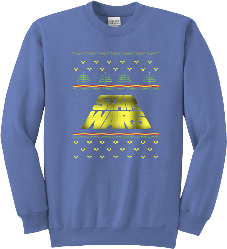 Star Wars Logo Christmas Sweater Sweatshirt - Star Wars (1024x1024), Png Download