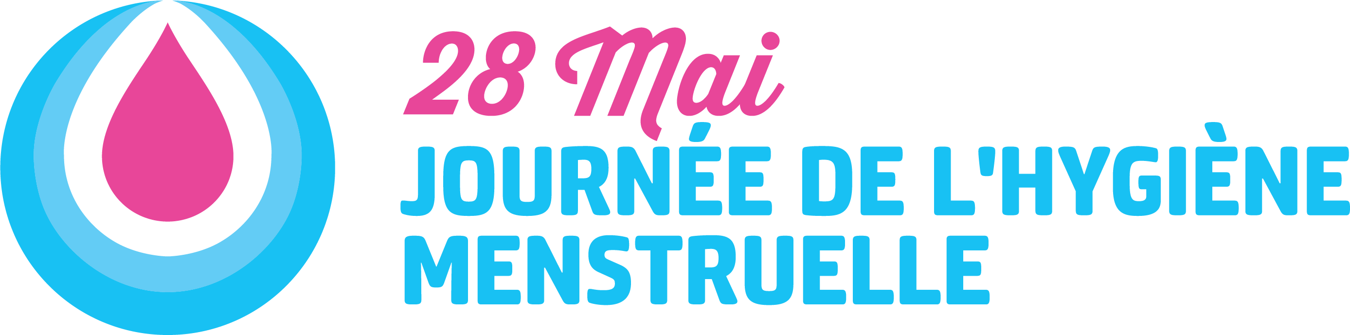 The Set Includes A Top And Bottom Logo In Format, That - Menstrual Hygiene Day (2775x689), Png Download
