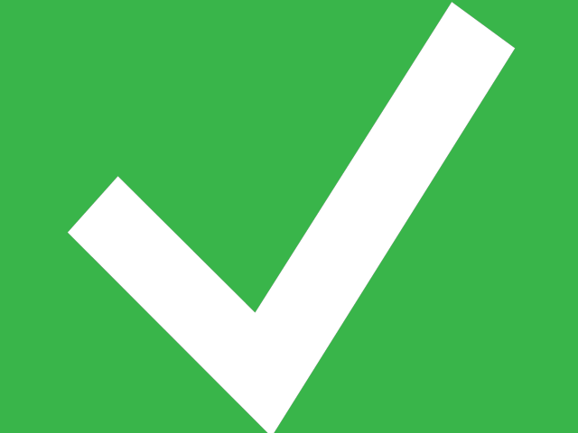 Green Check Mark Image - Green Check Mark Square (640x480), Png Download