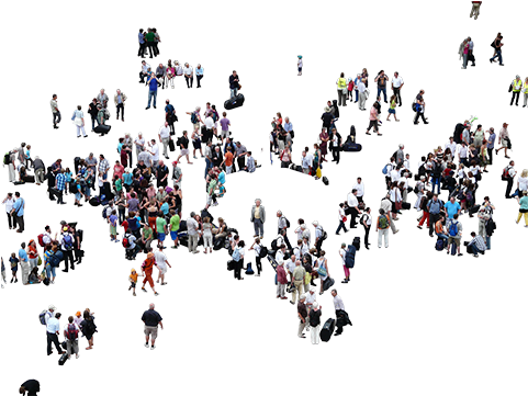 Group People Aerial Png (600x480), Png Download