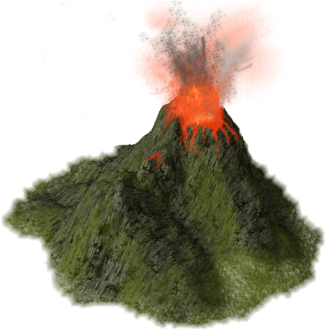 Free Png Volcano High Quality Png Png Images Transparent - Real Volcan Png (480x485), Png Download