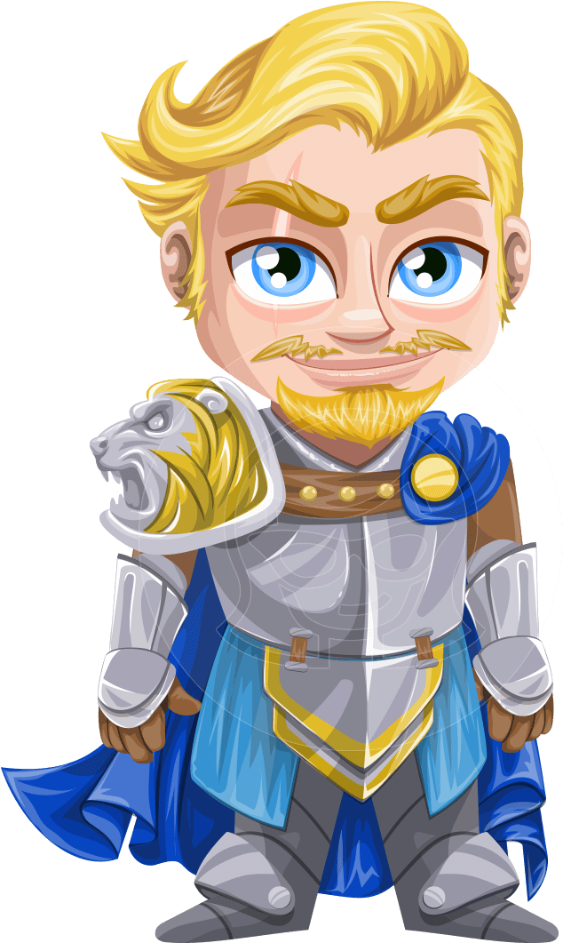 Dwight The Brave Knight - Png Cartoon Knight (957x1060), Png Download
