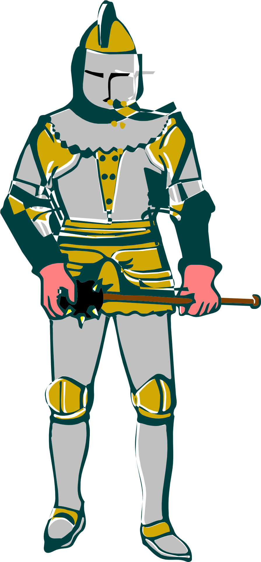 How To Set Use Knight Icon Png - Medieval Knight Clipart (276x593), Png Download