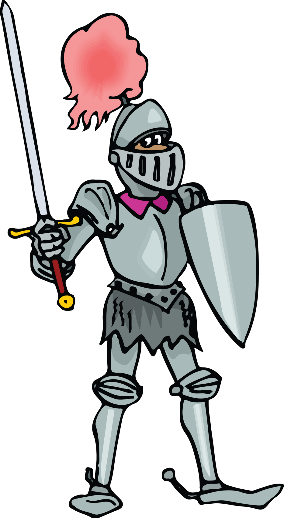 Knight Middle Ages Clip Art Medival Knight 934 1700 - Knight In Shining Armor Clipart (934x1700), Png Download