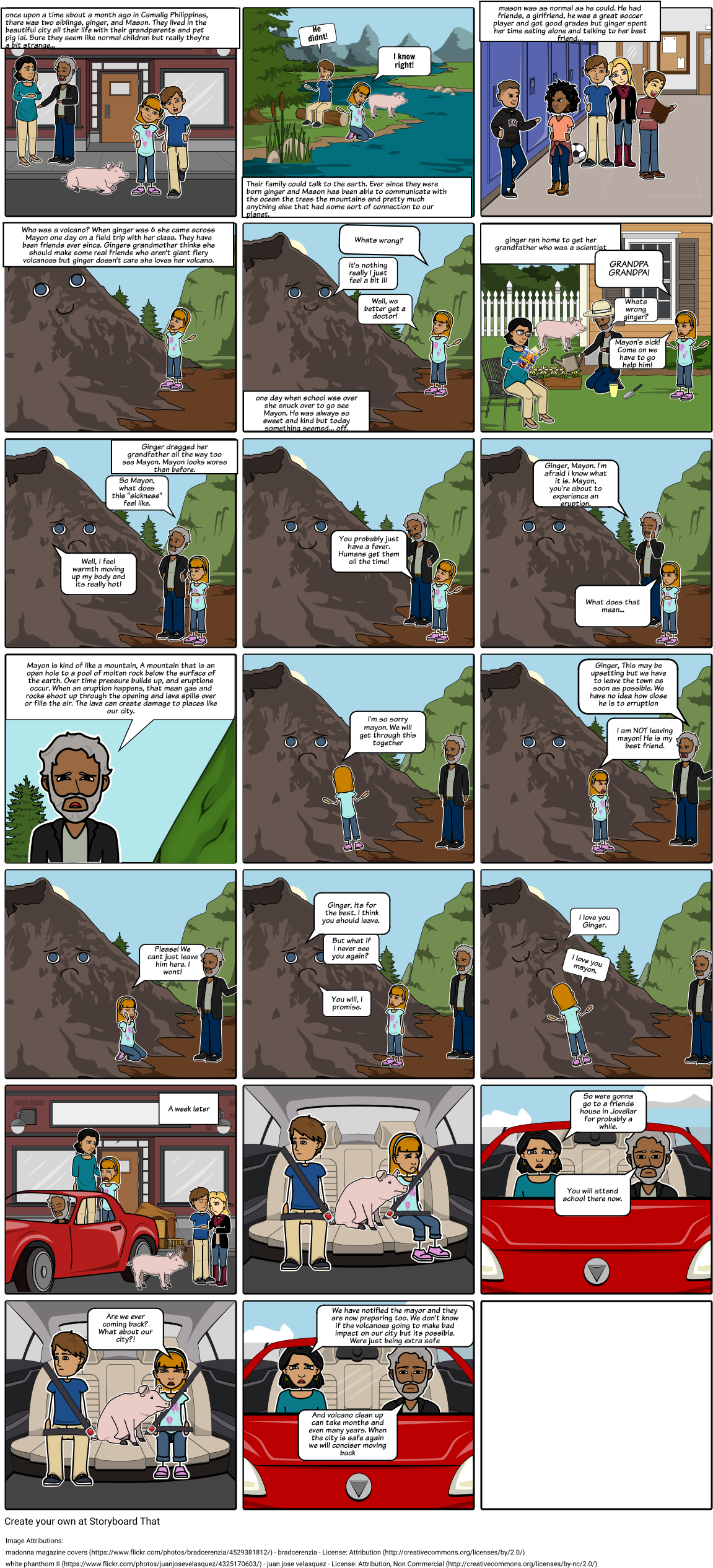 Volcano - Cartoon (1164x2547), Png Download