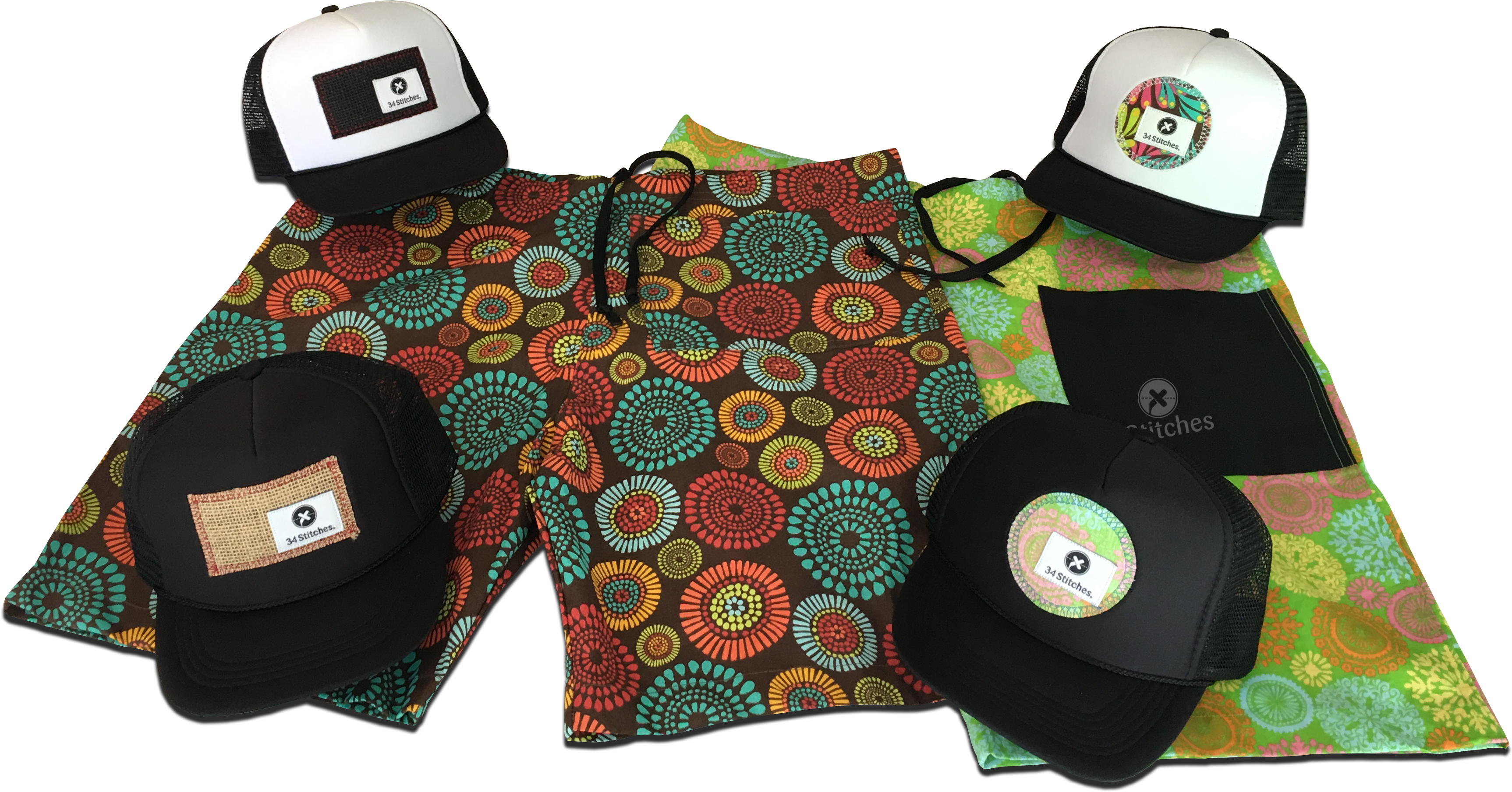 Shorts And Hats Sdw - Baseball Cap (3486x1875), Png Download