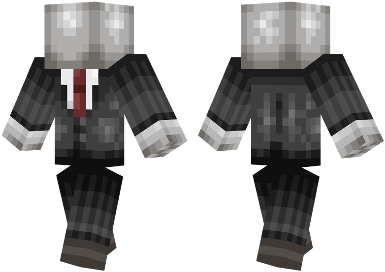 Slenderman - Minecraft Pe Skin Slenderman (804x576), Png Download