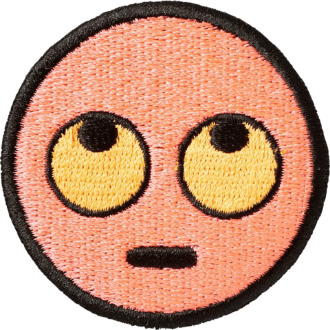 Rolling Eye Emoji Sticker Patch - Emoji (480x480), Png Download
