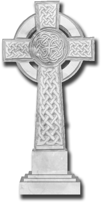 Celtic Cross - Celtic Cross Tombstone Png (421x691), Png Download