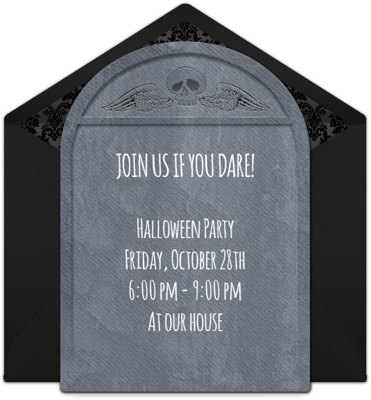 Gravestone Online Invitation - Memorial (650x650), Png Download