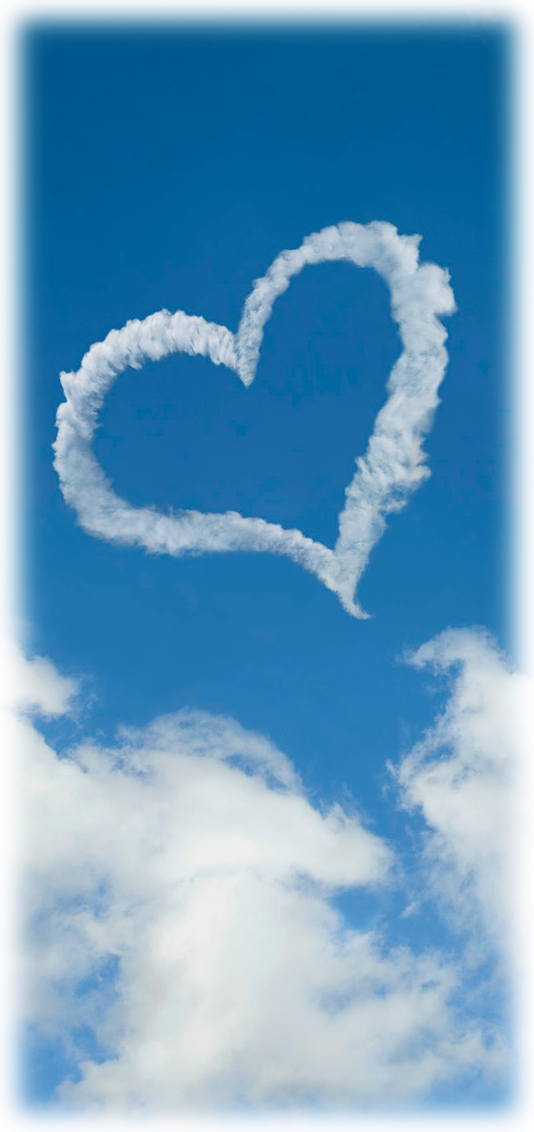 Cloud Png - Heart Shaped Cloud Png (534x1132), Png Download