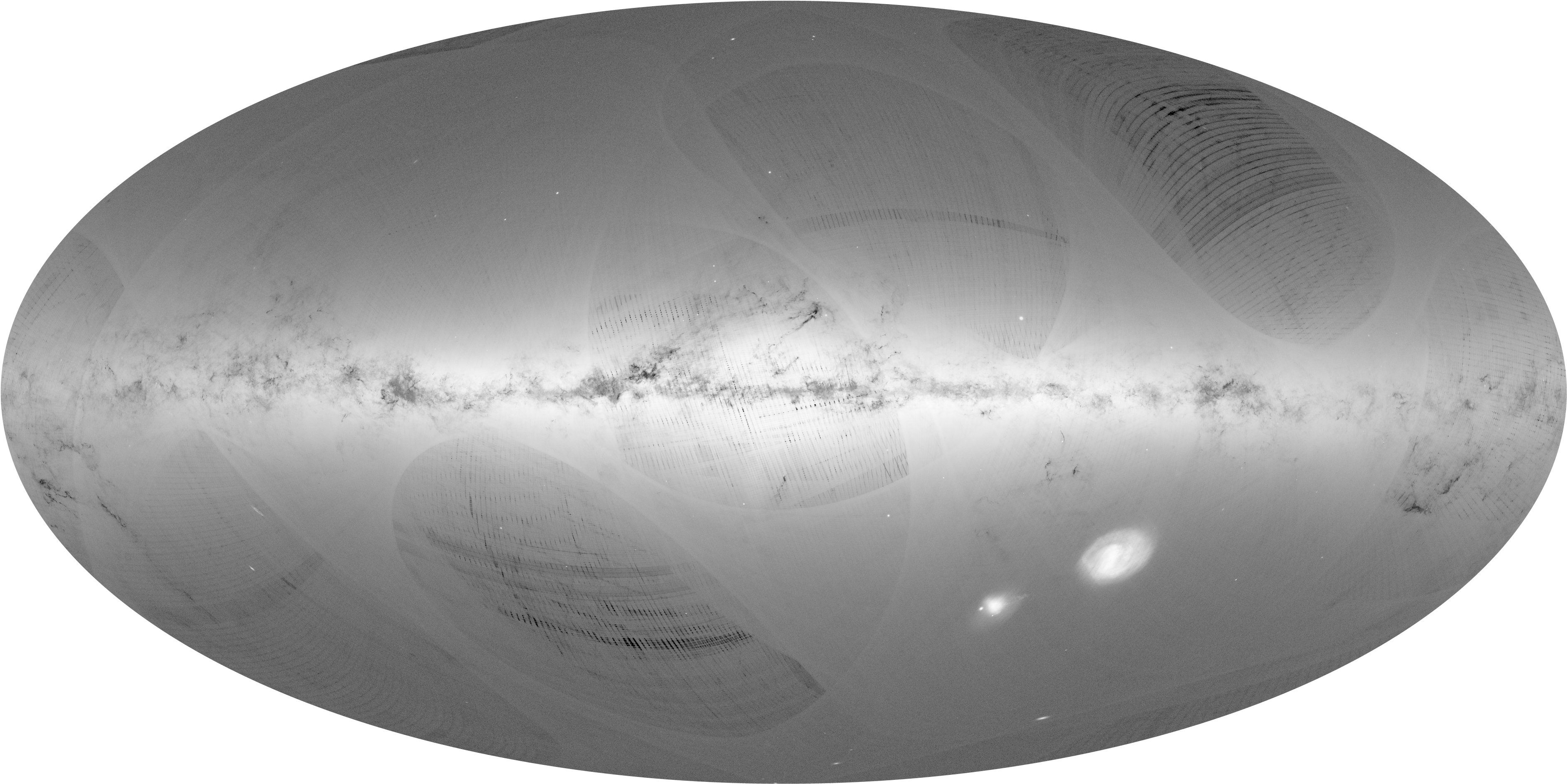 3 - 9 Mb - Gaia Dr2 Milky Way Map (3840x1958), Png Download