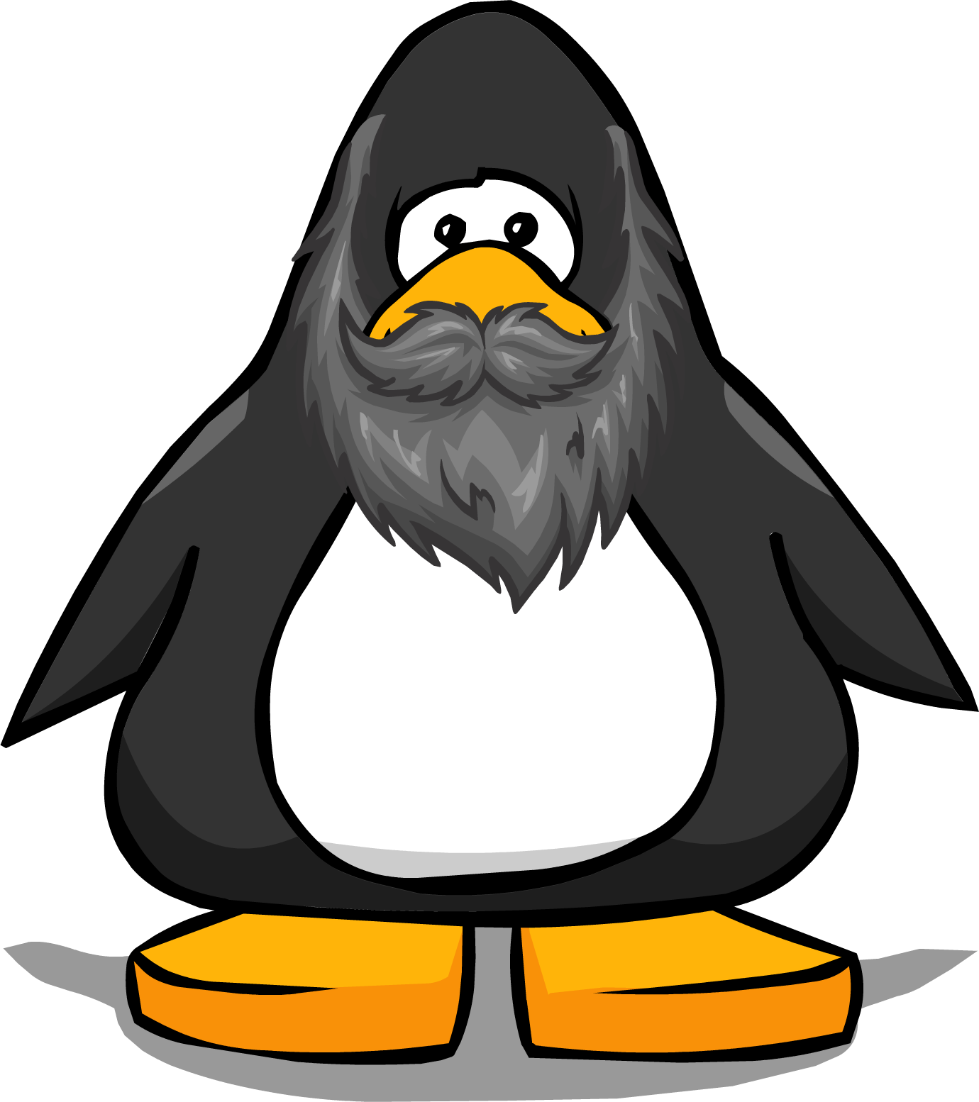 Image Image Grey From A Player Card Png - Penguin Club Penguin (1380x1554), Png Download