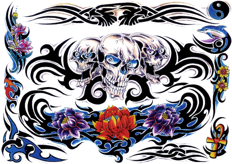 Color Tattoo - Tattoo (480x360), Png Download