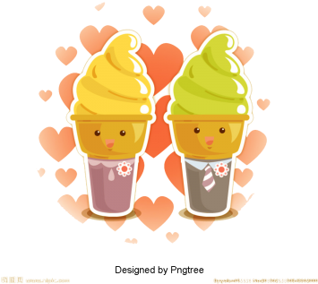 Cartoon Ice Cream Dessert, Cream, Ice Cream, Dessert - Ice Cream Vector Cute (360x360), Png Download