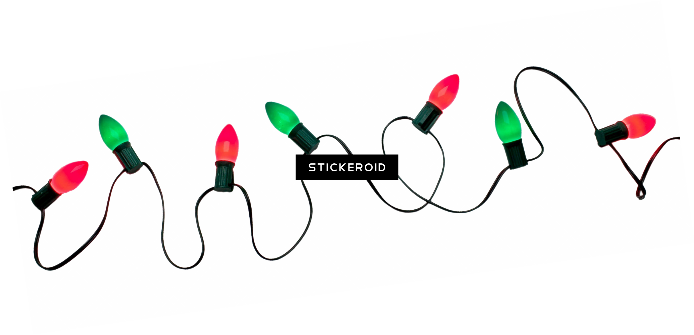 Christmas Lights - Stock.xchng (2430x1173), Png Download