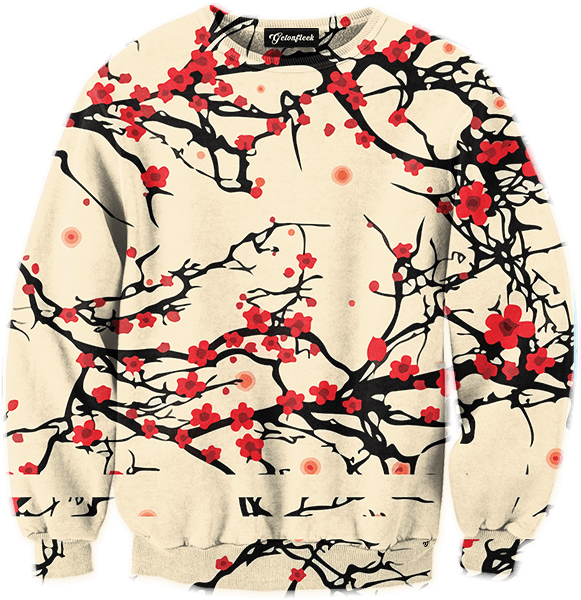 Home - Japanese Cherry Blossom Pattern (600x600), Png Download