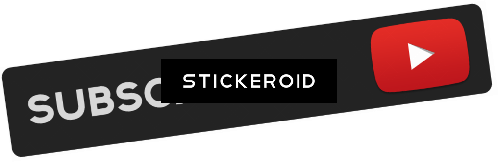 Subscribe Youtube Black Button - Black-and-white (1016x332), Png Download