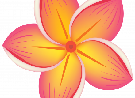 Tropical Flower Clipart - Clipart Flower (440x320), Png Download