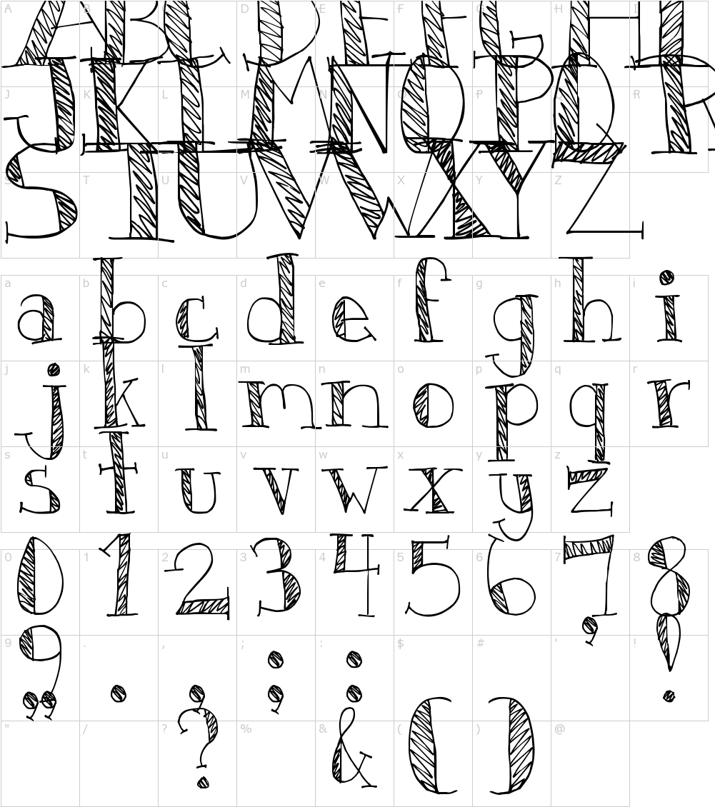 Font Characters - Line Art (1000x1150), Png Download