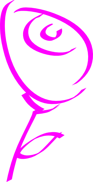 Png Rose Outline (306x595), Png Download