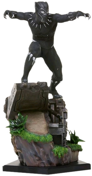 Black Panther Movie - Iron Studios Black Panther (304x600), Png Download