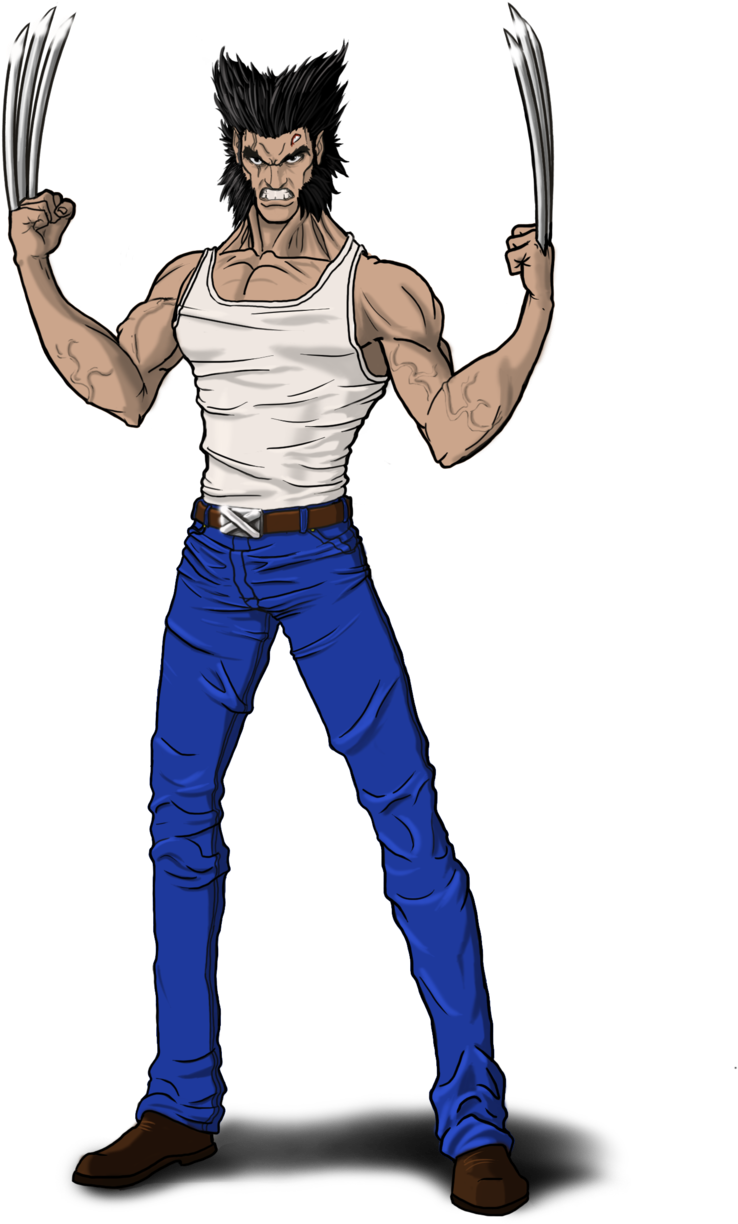 Wolverine/logan By Tsatalas Wolverine/logan By Tsatalas - Wolverine Cartoon Xmen (738x1224), Png Download