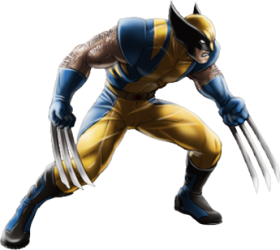 Wolverine Download Png - Wolverine Black And Yellow Costume (400x357), Png Download