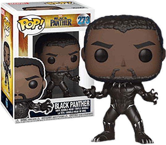 1 Of - Black Panther Glow In The Dark Pop (600x600), Png Download