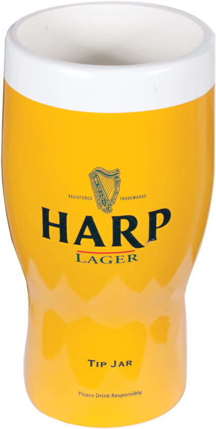 Harp Tip Jar - Beer Glass (1024x1024), Png Download