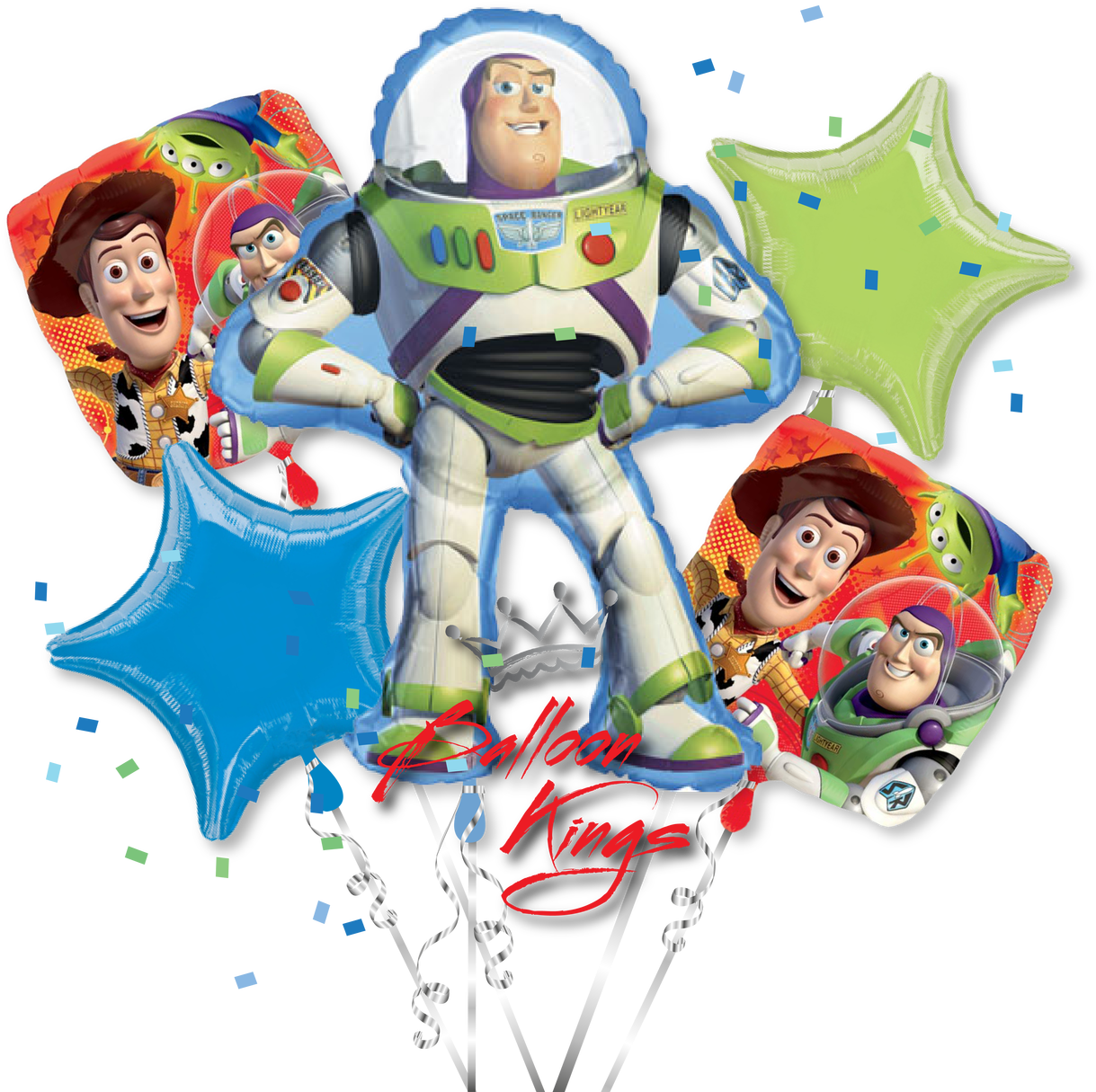 Toy Story Bouquet - Toy Story Balloons (1280x1280), Png Download