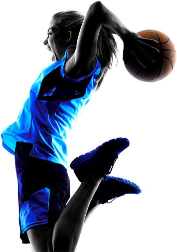 Menu - Player Woman Basketball Png (400x531), Png Download