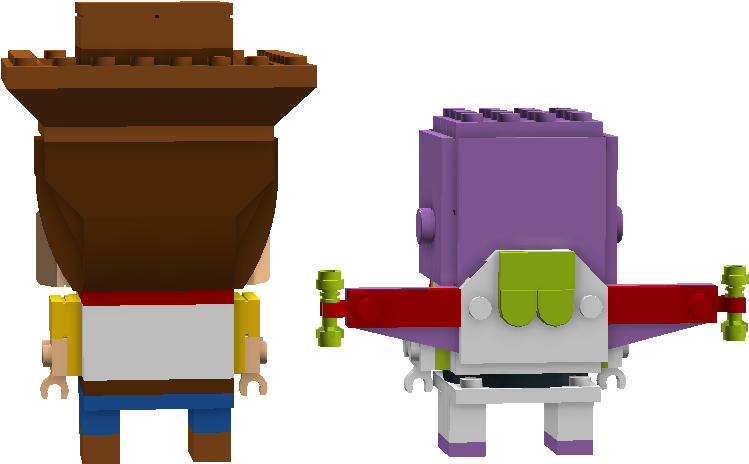 Toy Story Brickheadz - Playset (1360x737), Png Download