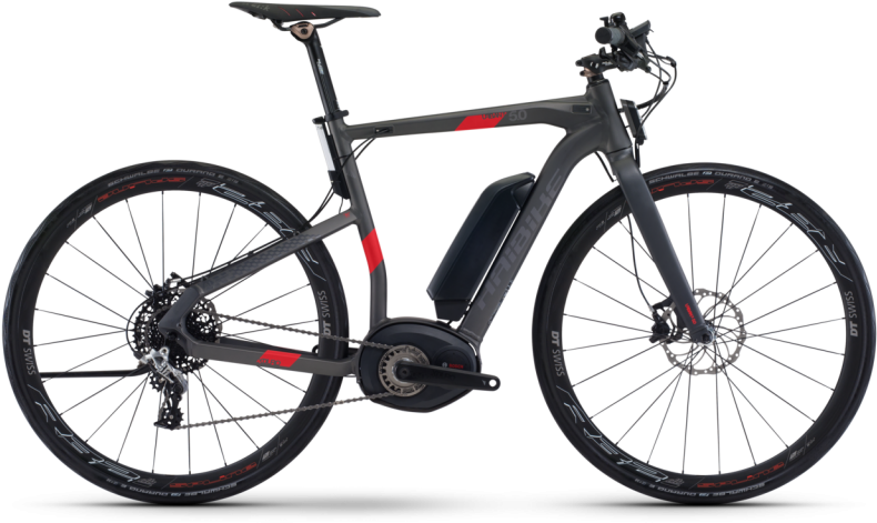 2018 Xduro Urban S - Haibike Xduro Urban 4.0 Electric Hybrid Bike (2017) (960x640), Png Download