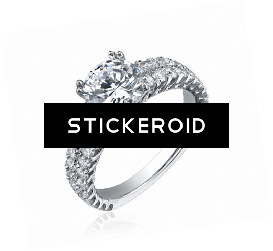 Silver Ring With Diamond Jewelry - Ring (534x492), Png Download