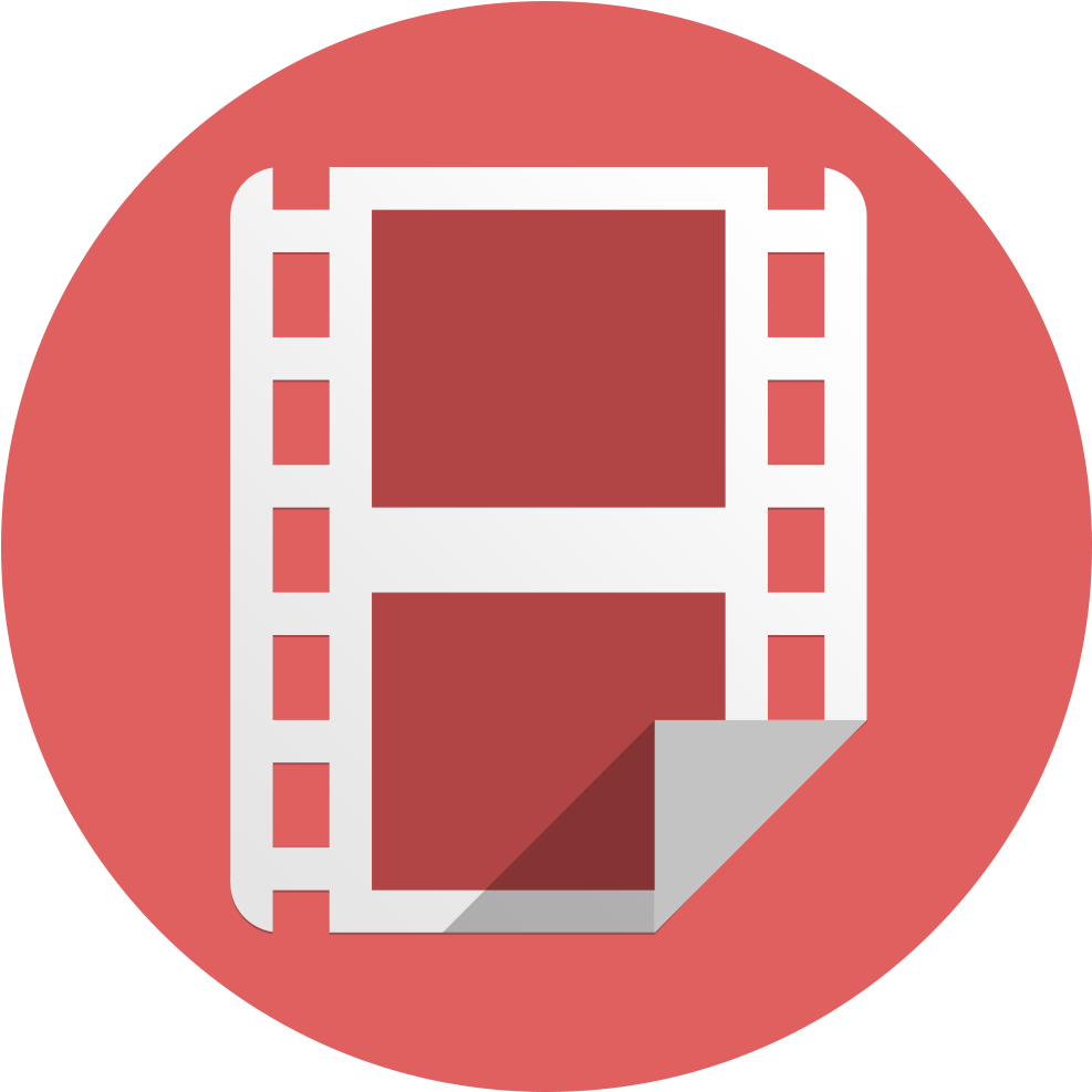 Photography Png Film Iconpng Red Movie Reel Png - Video Flat Icon Png (1000x1000), Png Download