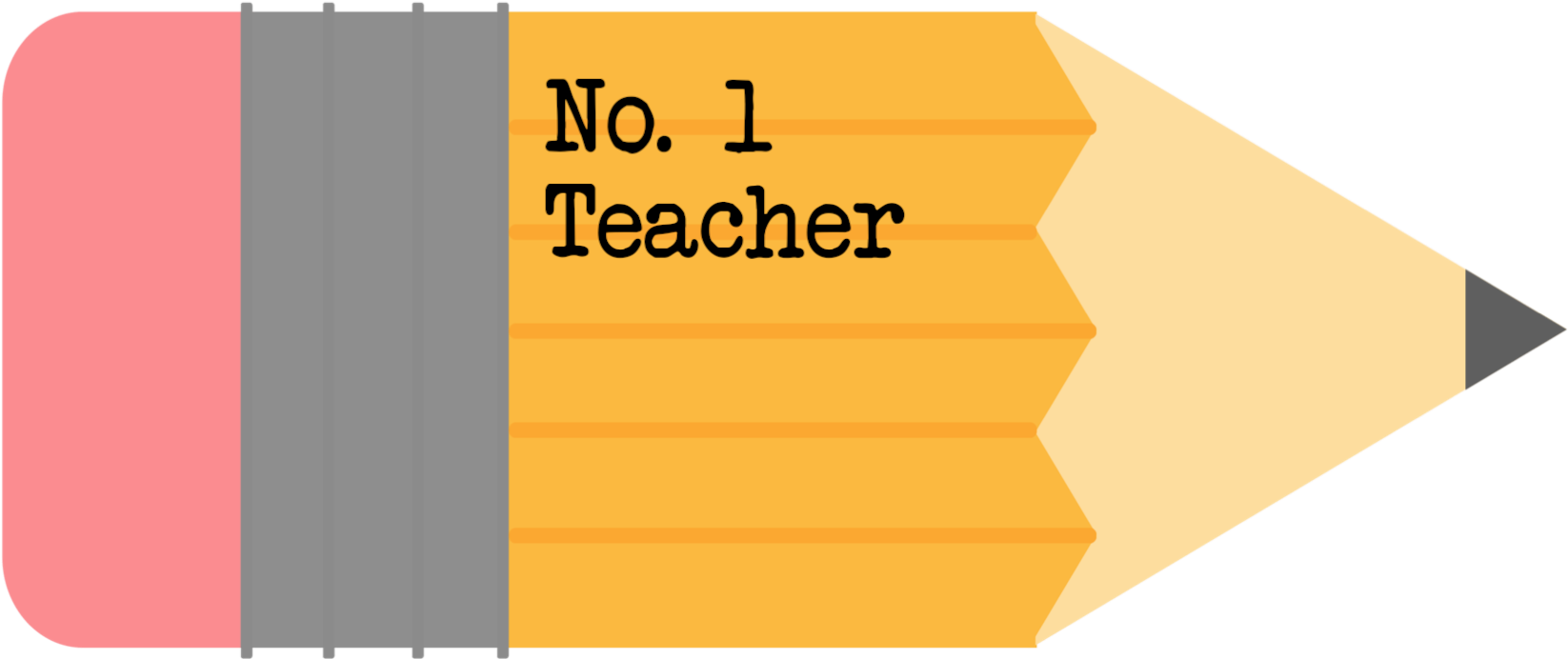 1 Teacher Free Printable Pencil Gift Tag - Teachers Day Gift Tag Printable (1646x692), Png Download