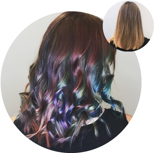 Deep Treatment - Overtone Before And After Brown Hair (500x500), Png Download